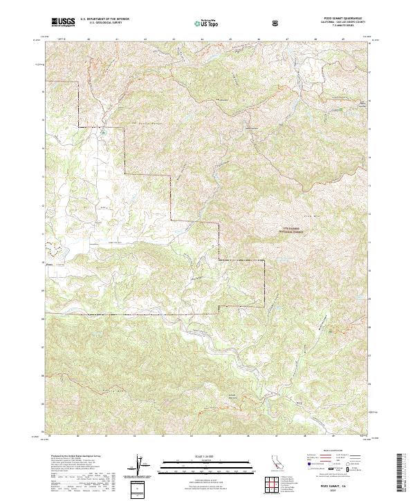 USGS Topographic Map – Pozo Summit