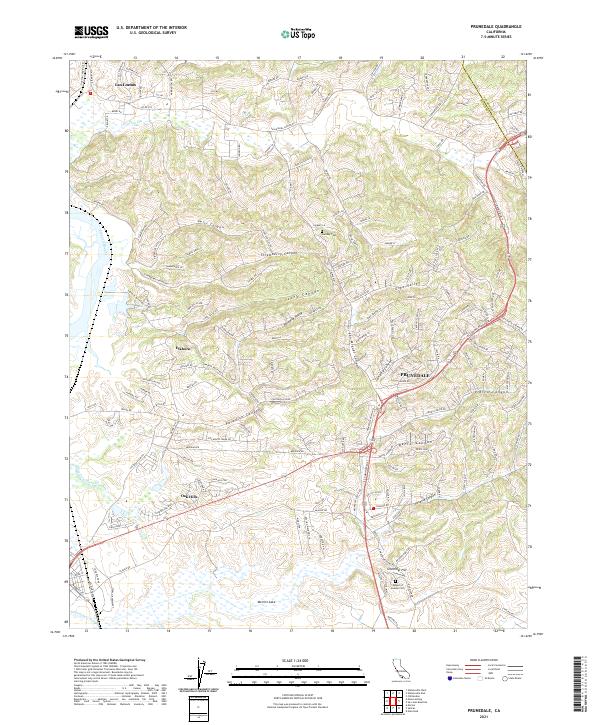 USGS Topographic Map – Prunedale