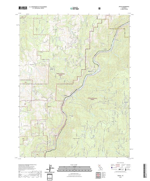 USGS Topographic Map – Pulga