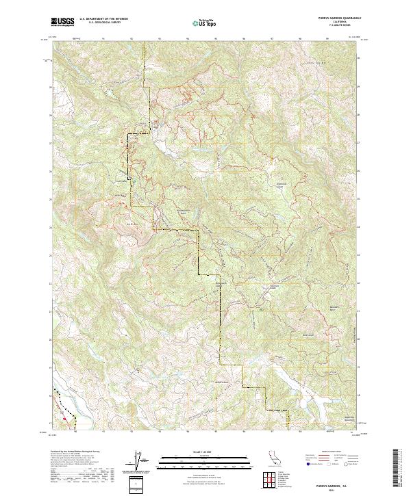 USGS Topographic Map – Purdys Gardens