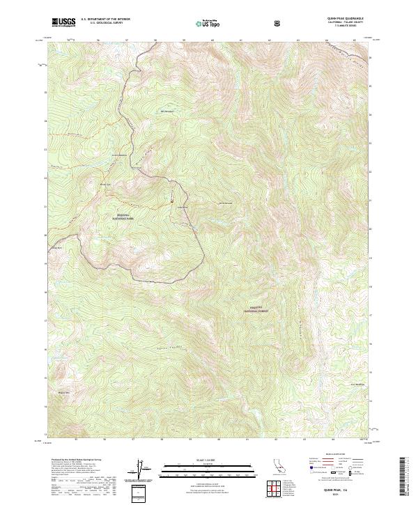 USGS Topographic Map – Quinn Peak