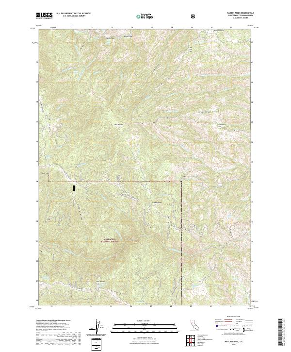 USGS Topographic Map – Raglin Ridge