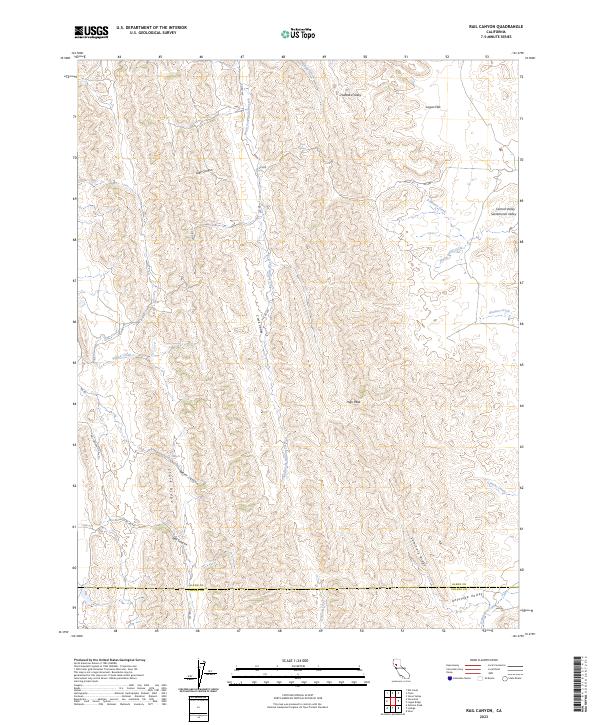 USGS Topographic Map – Rail Canyon