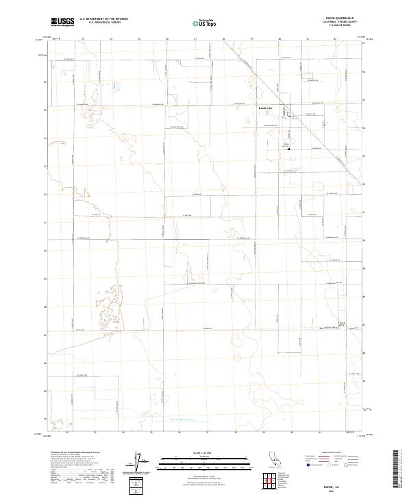 USGS Topographic Map – Raisin