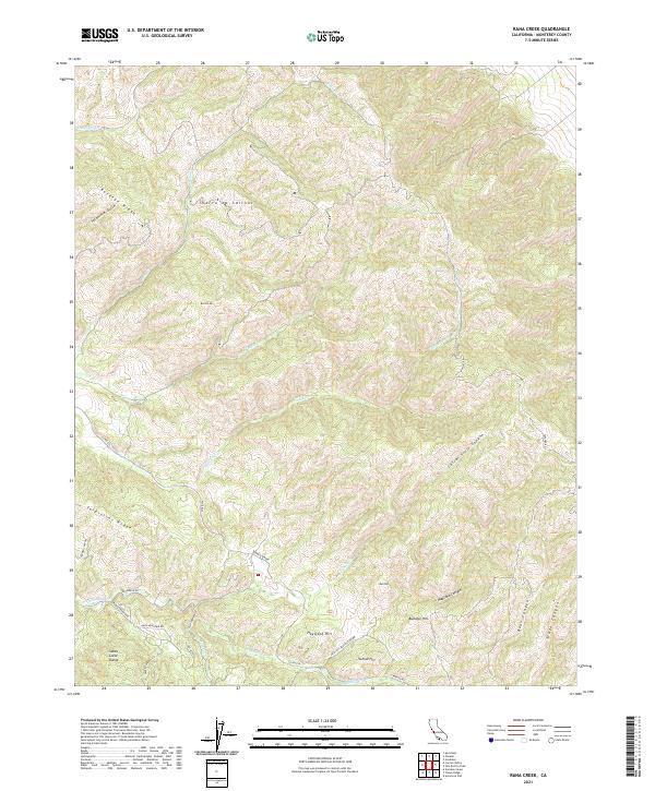 USGS Topographic Map – Rana Creek