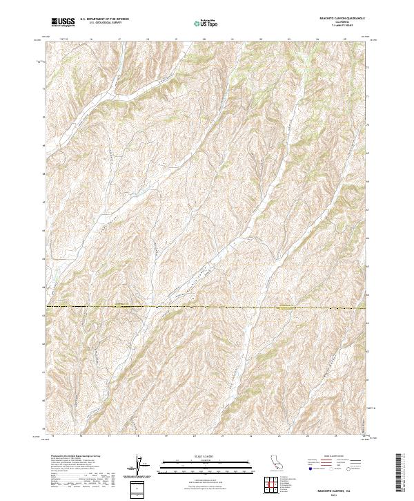 USGS Topographic Map – Ranchito Canyon