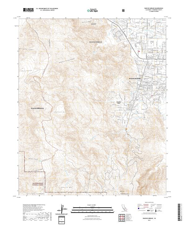 USGS Topographic Map – Rancho Mirage