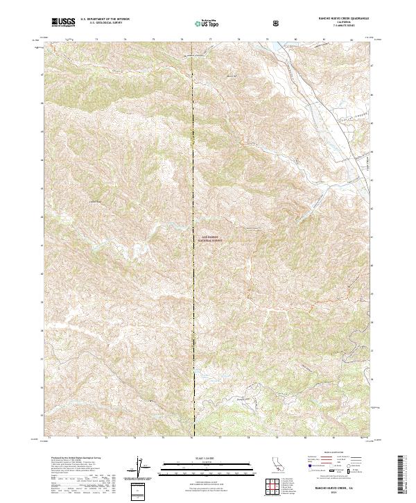 USGS Topographic Map – Rancho Nuevo Creek