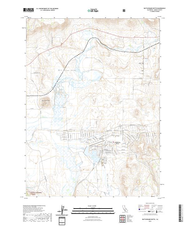 USGS Topographic Map – Rattlesnake Butte