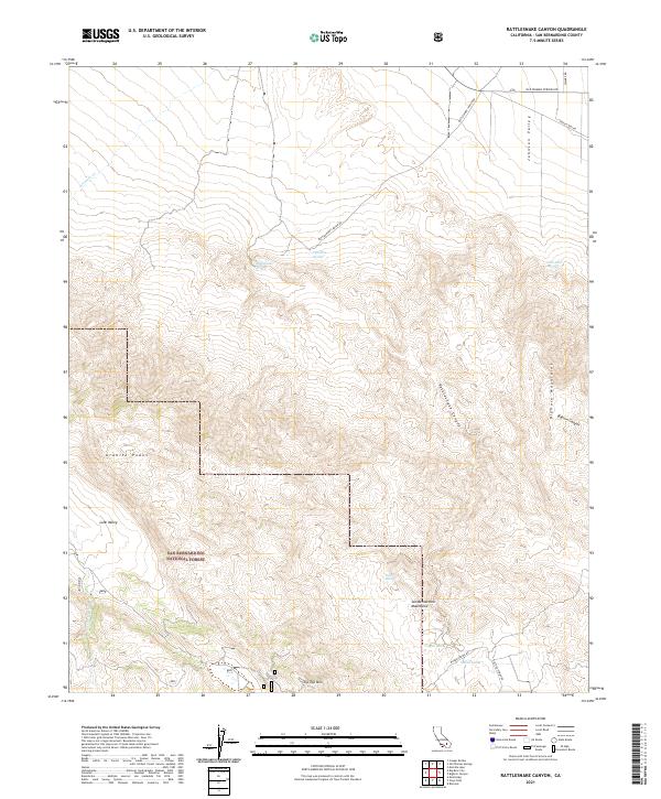 USGS Topographic Map – Rattlesnake Canyon