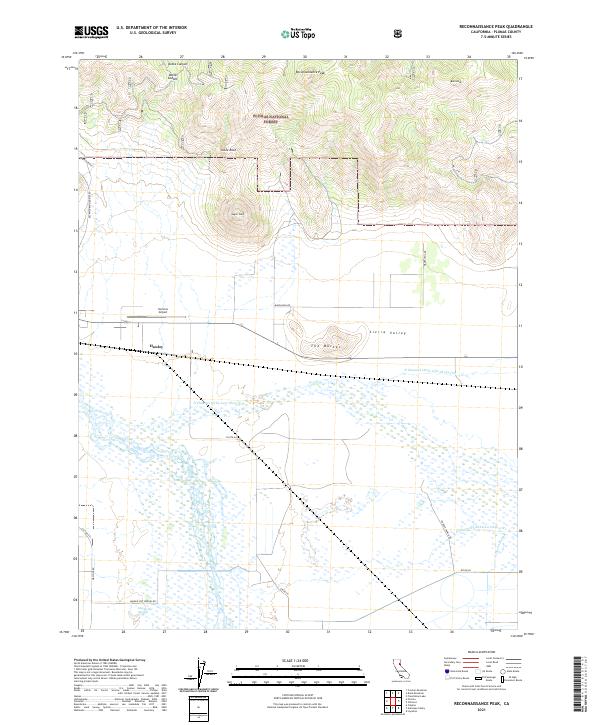 USGS Topographic Map – Reconnaissance Peak