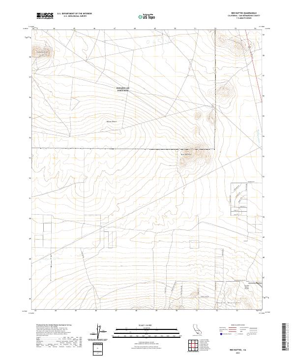 USGS Topographic Map – Red Buttes