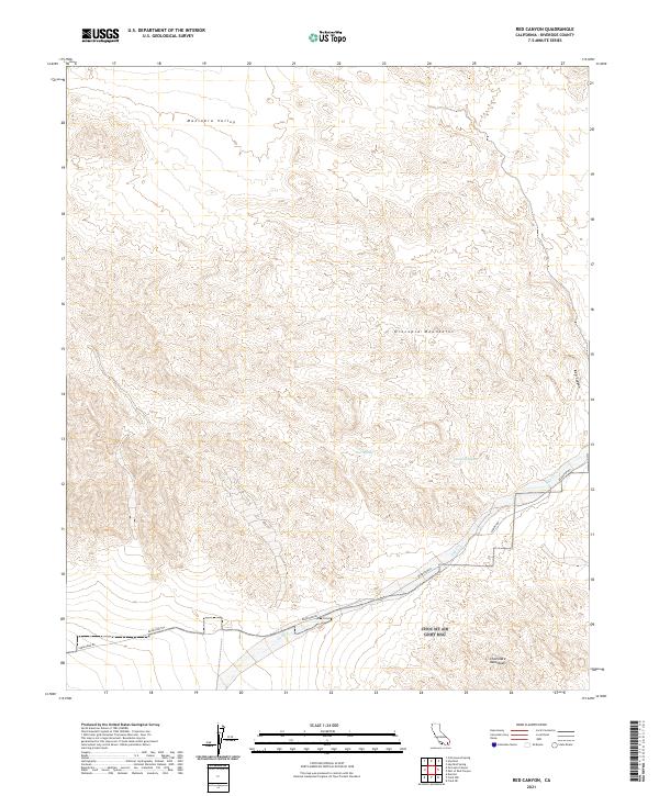 USGS Topographic Map – Red Canyon