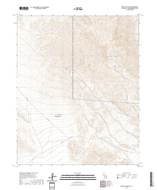 2021 Map of Red Pass Lake NE, 2021 Print