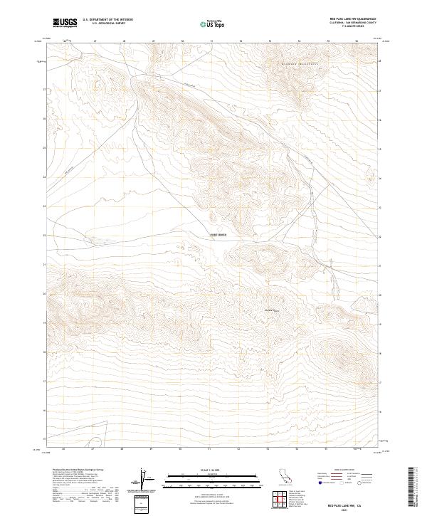 2021 Map of Red Pass Lake NW, 2021 Print