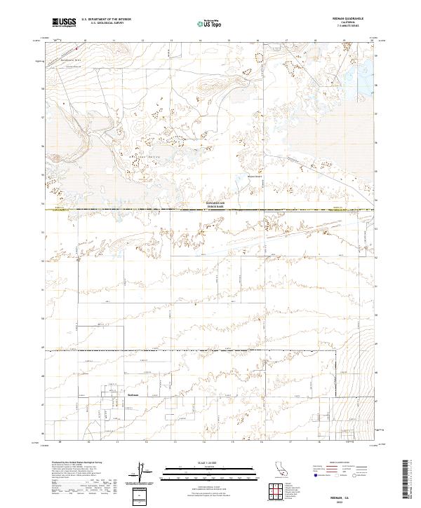USGS Topographic Map – Redman