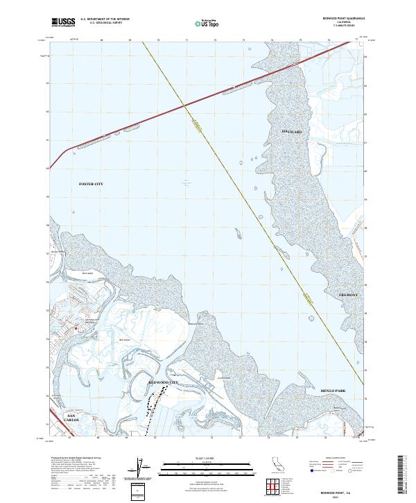 USGS Topographic Map – Redwood Point