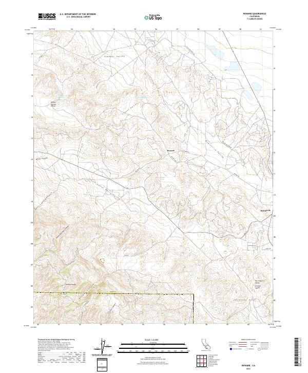 USGS Topographic Map – Reward