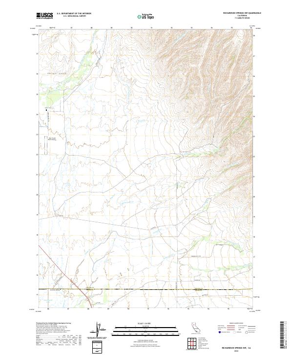 USGS Topographic Map – Richardson Springs NW