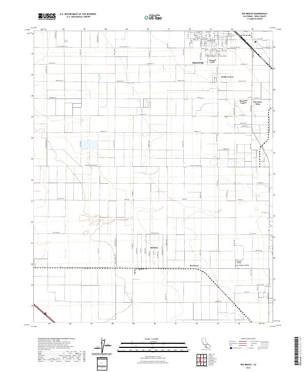 USGS Topographic Map – Rio Bravo