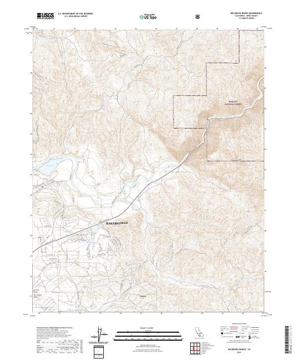 USGS Topographic Map – Rio Bravo Ranch