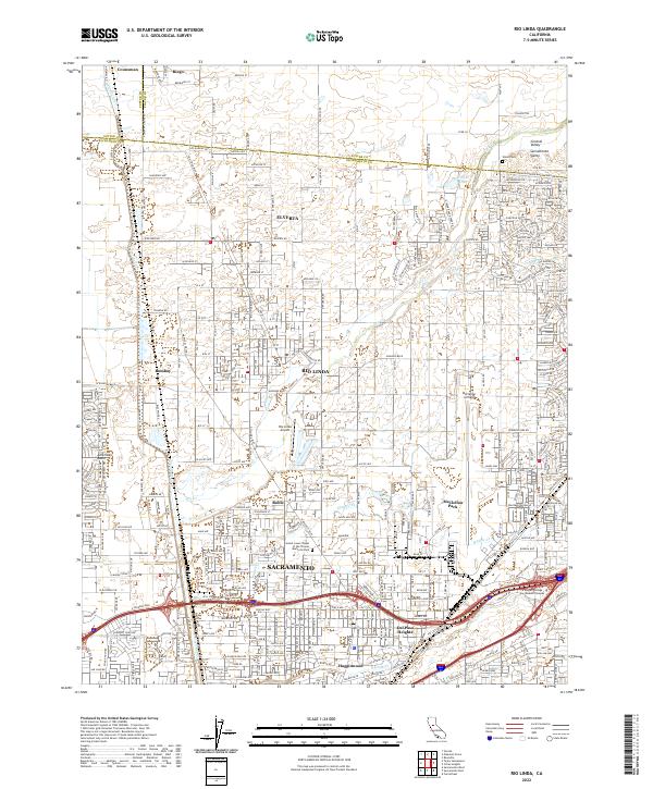 USGS Topographic Map – Rio Linda