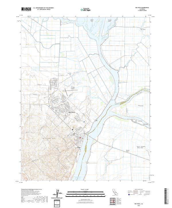 USGS Topographic Map – Rio Vista