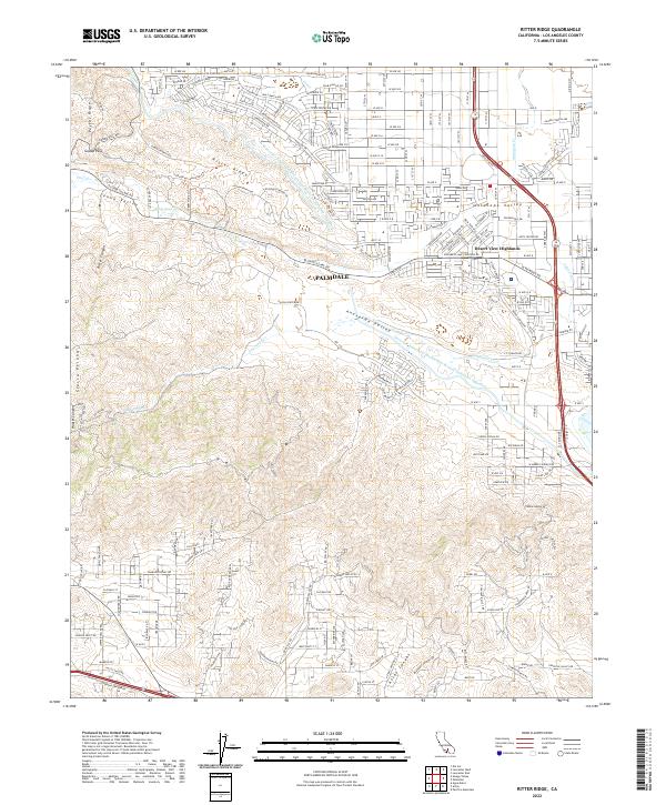 USGS Topographic Map – Ritter Ridge