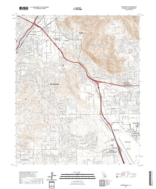 USGS Topographic Map – Riverside East