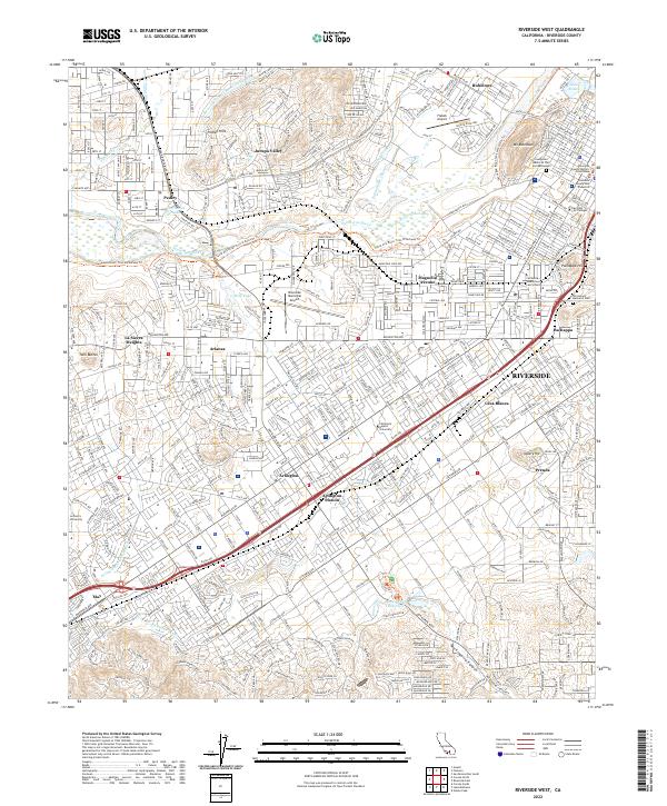 USGS Topographic Map – Riverside West