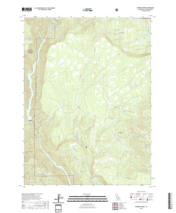 USGS Topographic Map – Roaring Creek
