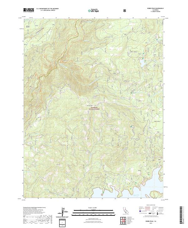 USGS Topographic Map – Robbs Peak