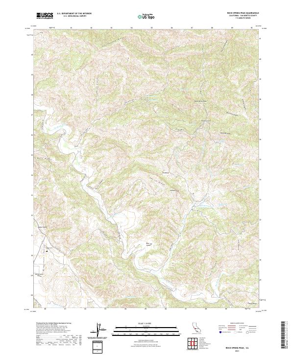 USGS Topographic Map – Rock Spring Peak