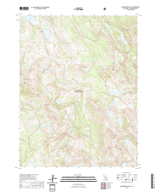 USGS Topographic Map – Rockbound Valley