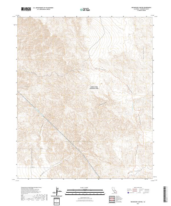 USGS Topographic Map – Rockhouse Canyon