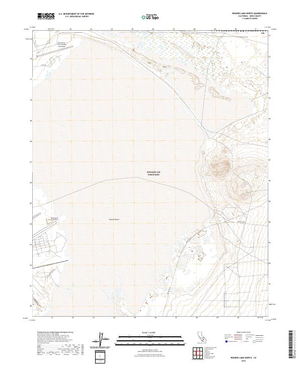 USGS Topographic Map – Rogers Lake North