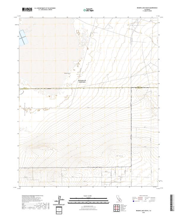 USGS Topographic Map – Rogers Lake South