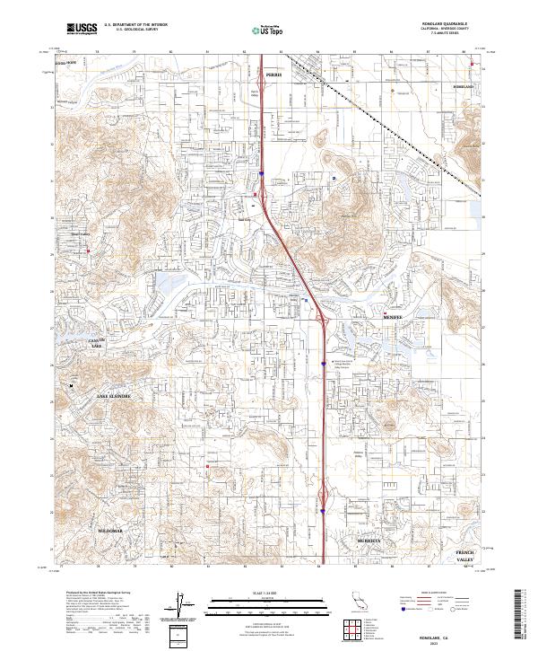 USGS Topographic Map – Romoland
