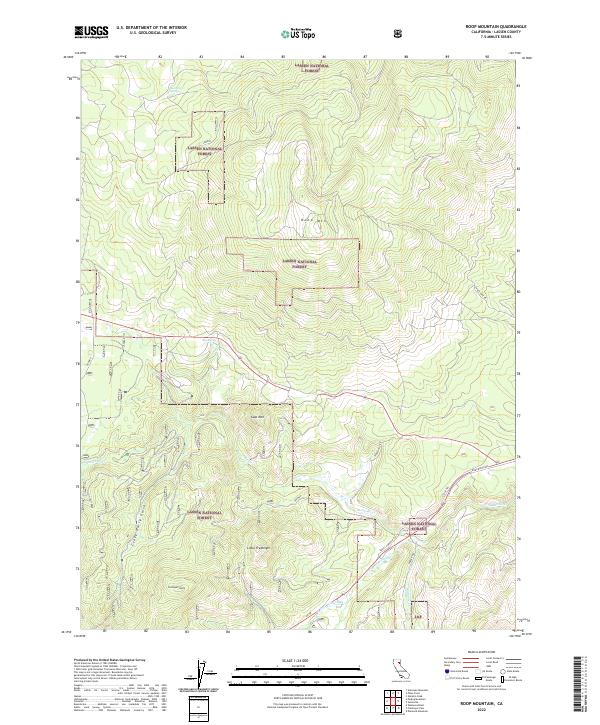 USGS Topographic Map – Roop Mountain