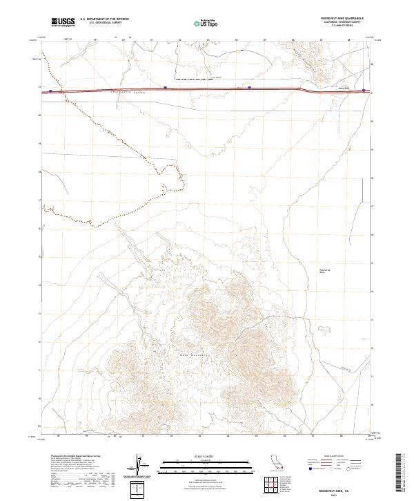 USGS Topographic Map – Roosevelt Mine