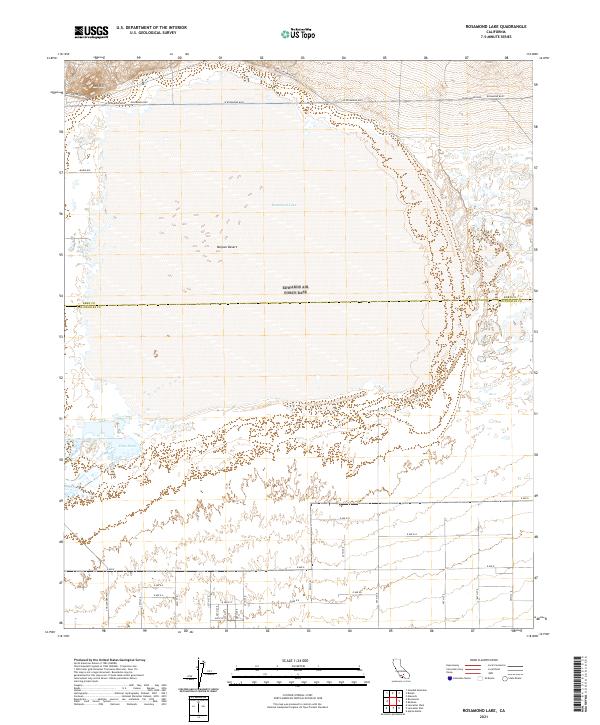 USGS Topographic Map – Rosamond Lake