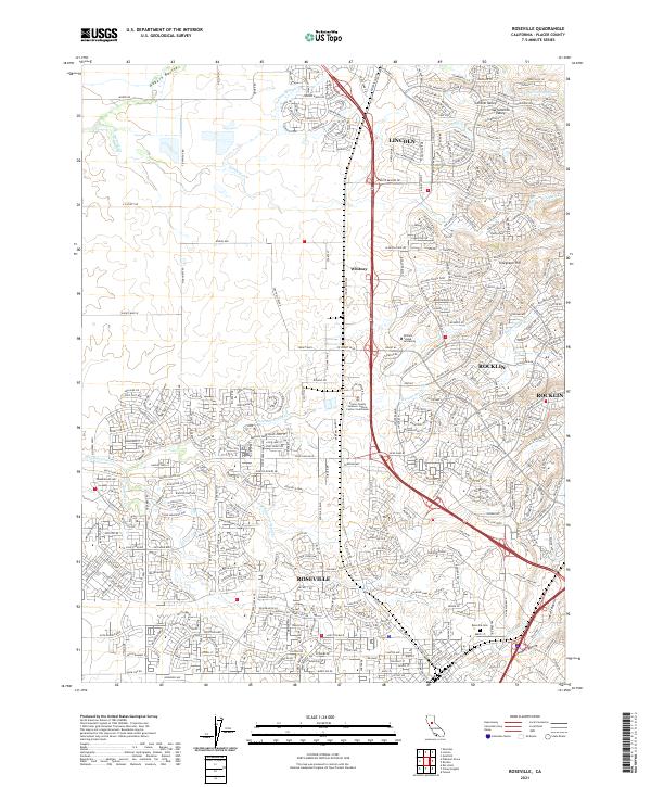 USGS Topographic Map – Roseville
