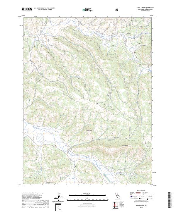 USGS Topographic Map – Ross Canyon