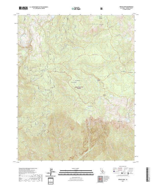 USGS Topographic Map – Rough Spur