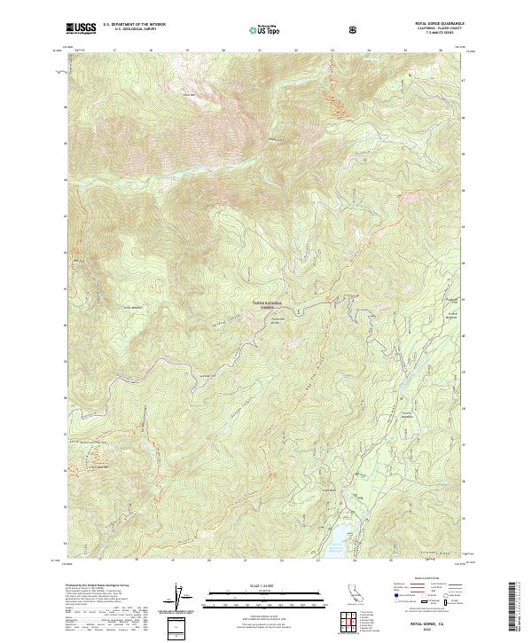 USGS Topographic Map – Royal Gorge
