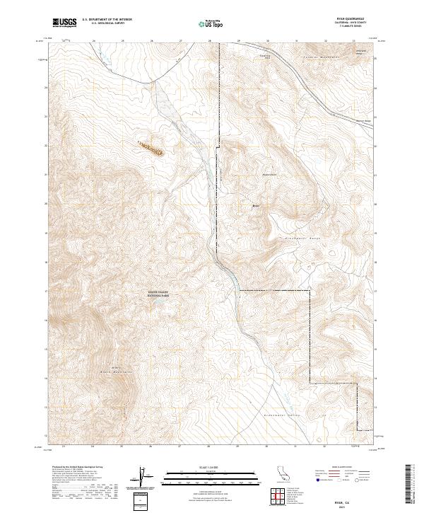 USGS Topographic Map – Ryan