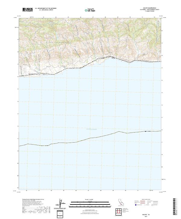 USGS Topographic Map – Sacate