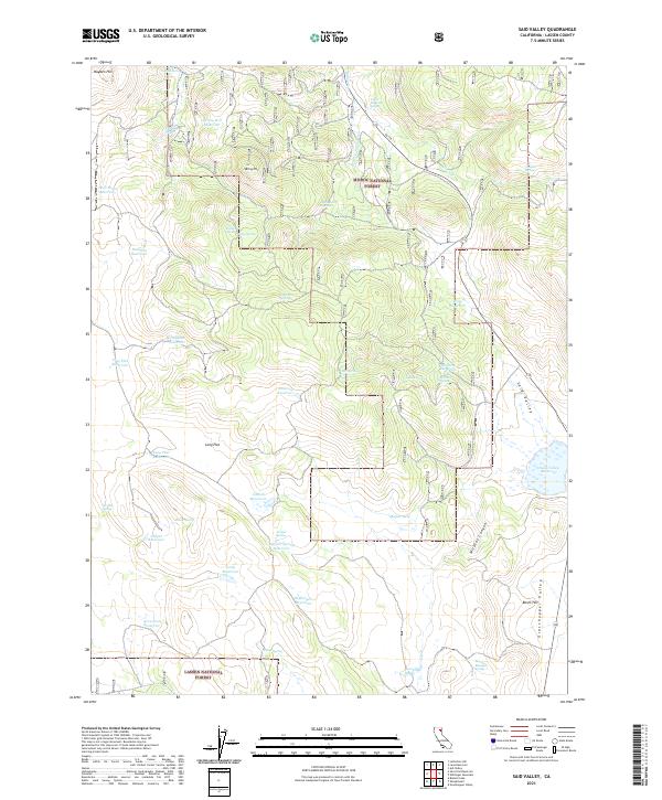 USGS Topographic Map – Said Valley