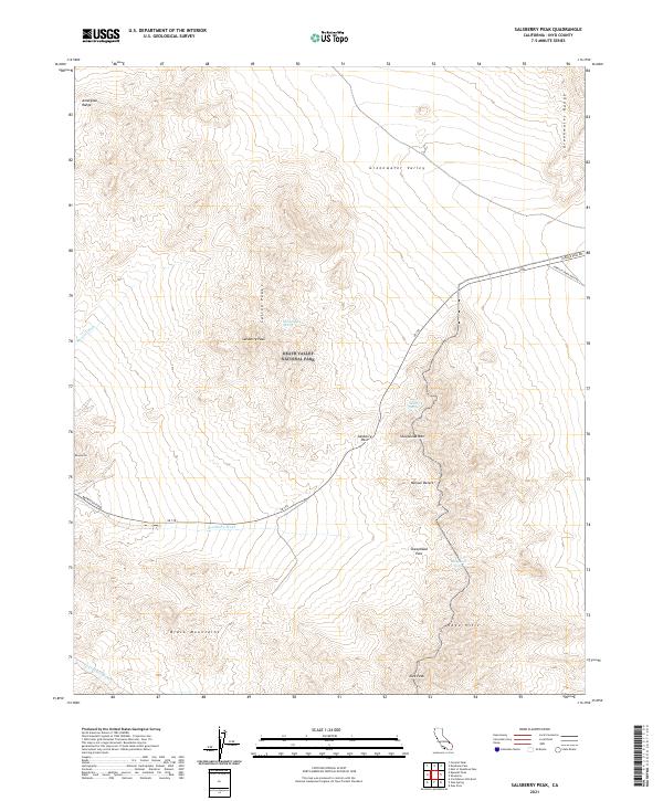 USGS Topographic Map – Salsberry Peak