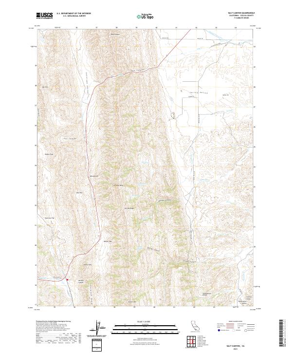 USGS Topographic Map – Salt Canyon